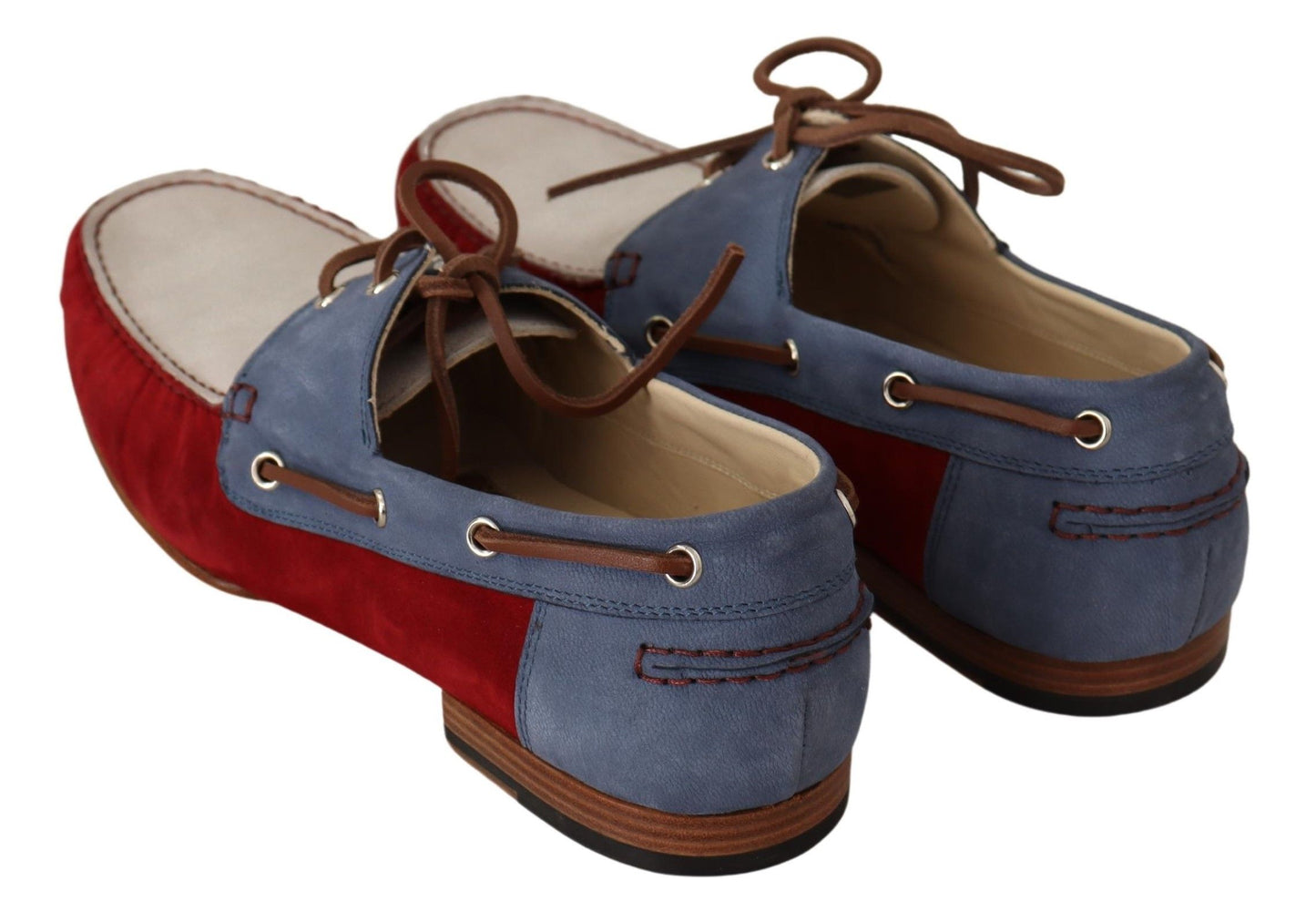 Multicolor Leather Suede Loafers