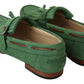 Exquisite Emerald Green Tassel Loafers