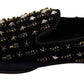 Elegant Black Suede & Velvet Loafers