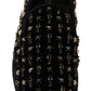 Elegant Black Suede & Velvet Loafers