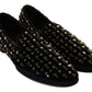 Elegant Black Suede & Velvet Loafers
