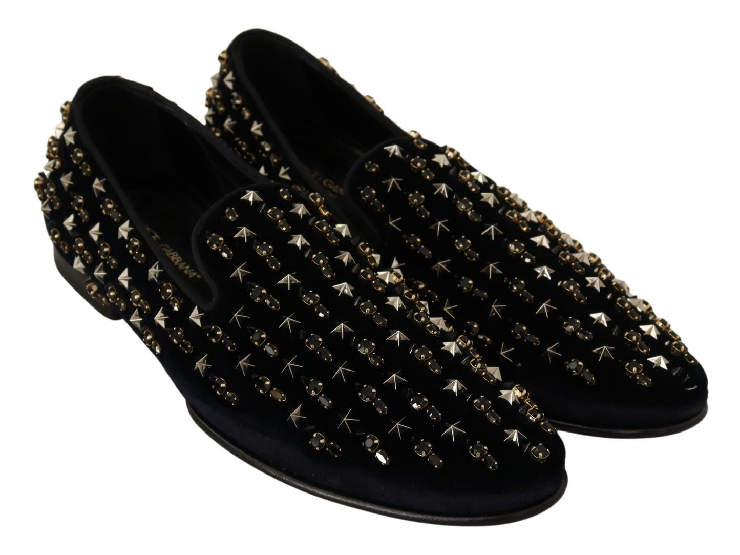 Elegant Black Suede & Velvet Loafers