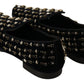 Elegant Black Suede & Velvet Loafers