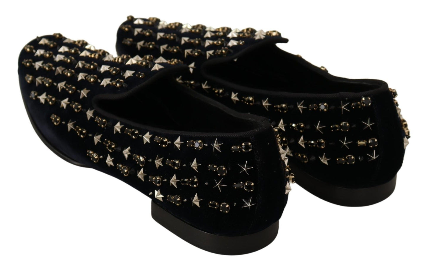 Elegant Black Suede & Velvet Loafers