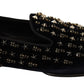 Elegant Black Suede & Velvet Loafers