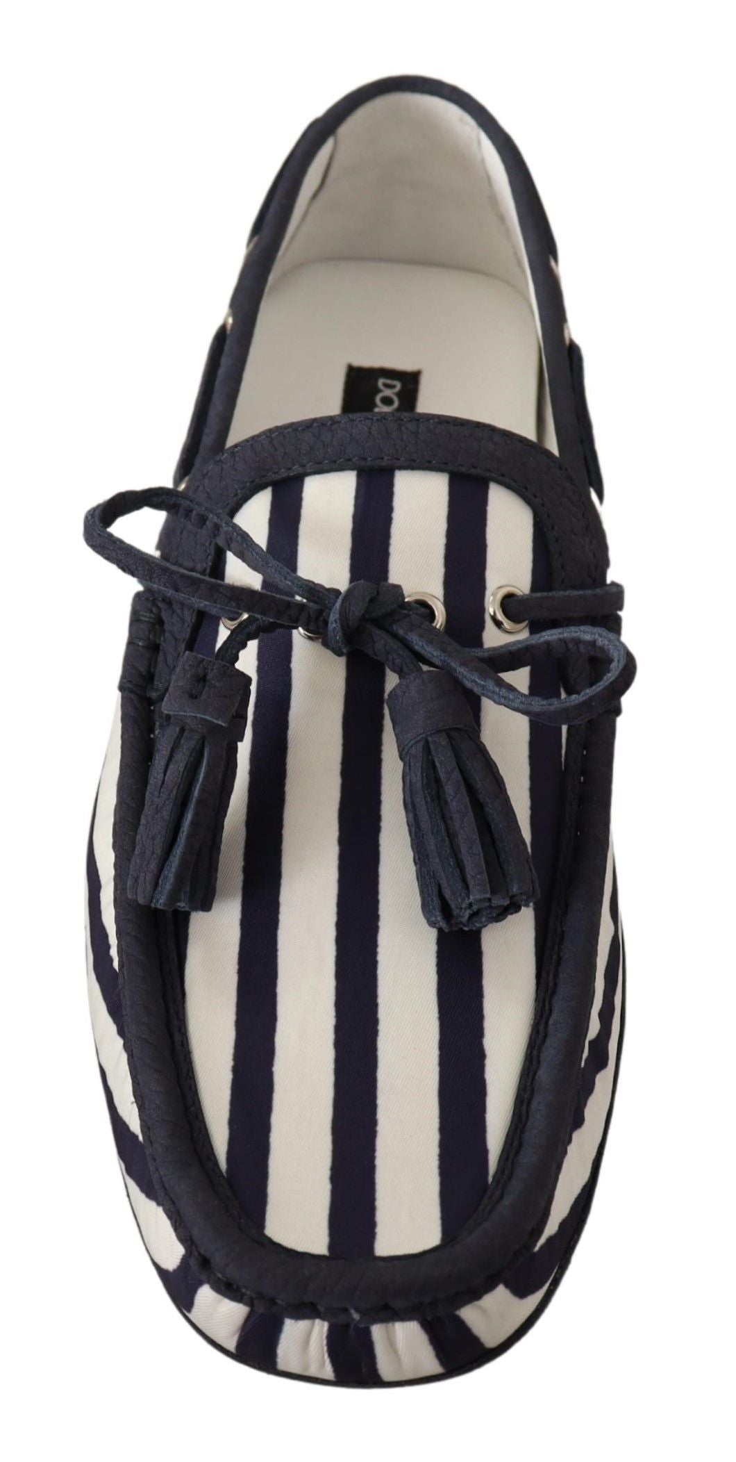 Elegant Striped Leather Loafers