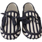 Elegant Striped Leather Loafers