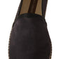 Elegant Gray Suede Espadrilles Slip-Ons