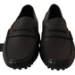 Elegant Black Leather Loafers for Modern Men