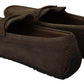 Elegant Brown Leather Loafers
