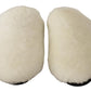 White Suede Fur Flat Slides - Elegance Meets Comfort