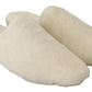 White Suede Fur Flat Slides - Elegance Meets Comfort