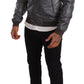 Elegant Gray Bomber Jacket for Men
