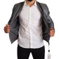 Elegant Gray Bomber Jacket for Men