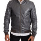 Elegant Gray Bomber Jacket for Men