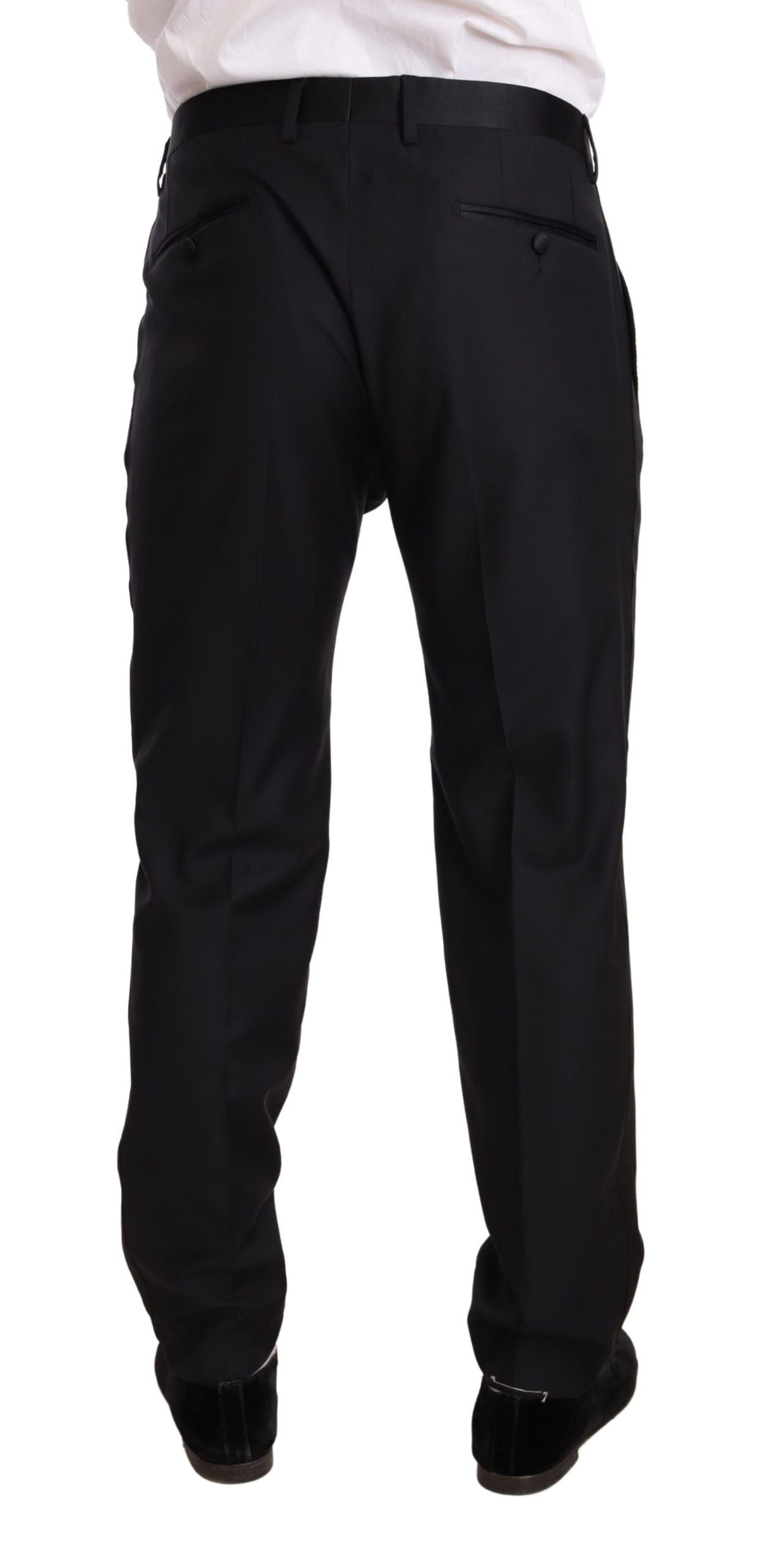 Elegant Blue Slim Fit Trousers