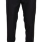 Elegant Blue Slim Fit Trousers