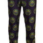 Elegant Silk Lounge Pants with Peacock Print