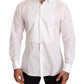 Elegant Slim Fit White Cotton Dress Shirt