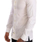 Elegant White Slim Fit Dress Shirt