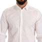 Elegant White Slim Fit Dress Shirt