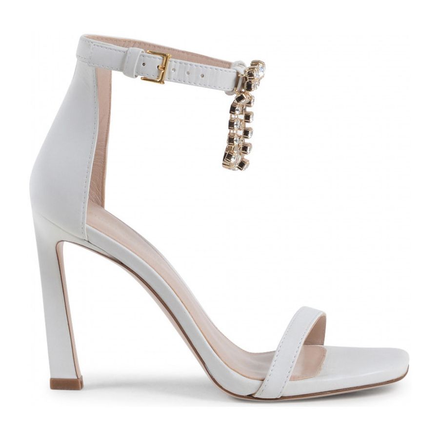 White Calfskin Women Sandal