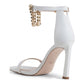 White Calfskin Women Sandal