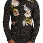 Elegant Floral Embroidered Dress Shirt