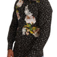 Elegant Floral Embroidered Dress Shirt