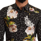 Elegant Floral Embroidered Dress Shirt