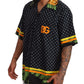Polka Dot Pineapple Print Casual Shirt