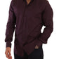 Elegant Purple Slim Fit Dress Shirt