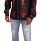 Elegant Silk Floral Dress Shirt