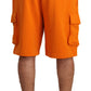 Elegant Tangerine Cargo Shorts
