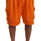 Elegant Tangerine Cargo Shorts