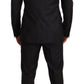 Elegant Black Two-Piece Wool Suit