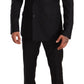 Elegant Black Two-Piece Wool Suit