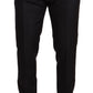 Elegant Black Two-Piece Wool Suit