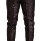 Exquisite Purple Brocade Three Piece Suit