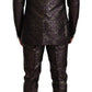 Exquisite Purple Brocade Three Piece Suit