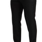 Sleek Black Virgin Wool Martini Suit