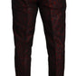 Elegant Red Martini Three Piece Suit