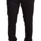 Elegant Gray Striped Three-Piece Wool Suit