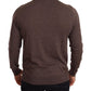 Elegant Turtleneck Wool Sweater in Brown