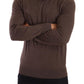 Elegant Turtleneck Wool Sweater in Brown