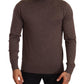 Elegant Turtleneck Wool Sweater in Brown