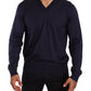 Elegant Silk V-Neck Pullover Sweater