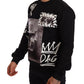Iconic Black Cotton Sweater