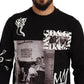 Iconic Black Cotton Sweater