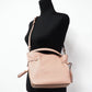 (CA213) Andy Small Faded Blush Pebbled Leather Satchel Crossbody Handbag